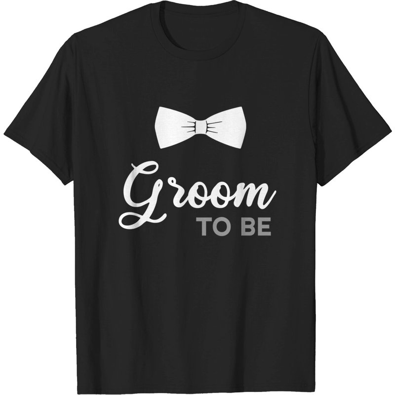 Groom To Be T-Shirt for Men in Black — Mens T Shirts