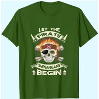 Let The Pirate Shenanigans Begin Halloween Costume T-Shirt — Mens T Shirts