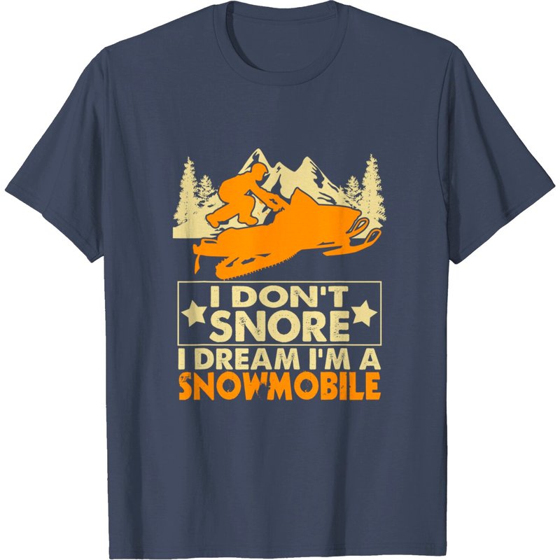Je Ne Ronfle Pas, Je Rêve Que Je Suis En Motoneige T-shirt pour Hommes — T-shirts pour hommes