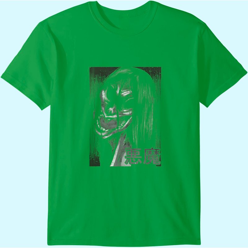 T-shirt pour hommes avec démon monstre d'horreur japonaise — T-shirts pour hommes
