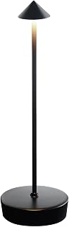 Lampe de Bureau LED Rechargeable Sans Fil Noire avec Contrôle Tactile