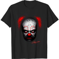 Evil Clown Scary Black T-Shirt for Men