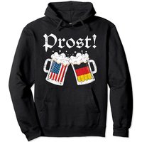 Oktoberfest 2021 American German Flag Beer Prost Pullover Hoodie