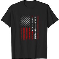 Defund Politicians T Shirt for Men in Black