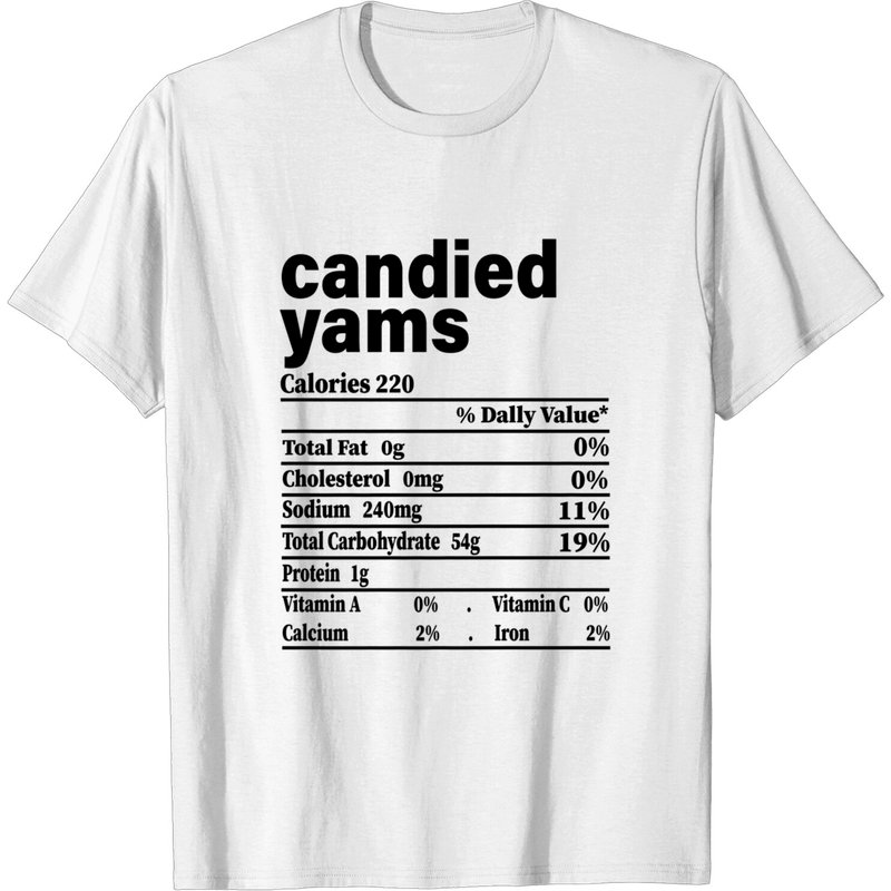 T-shirt Nutrition des Patates Douces pour Hommes — T-shirts pour hommes