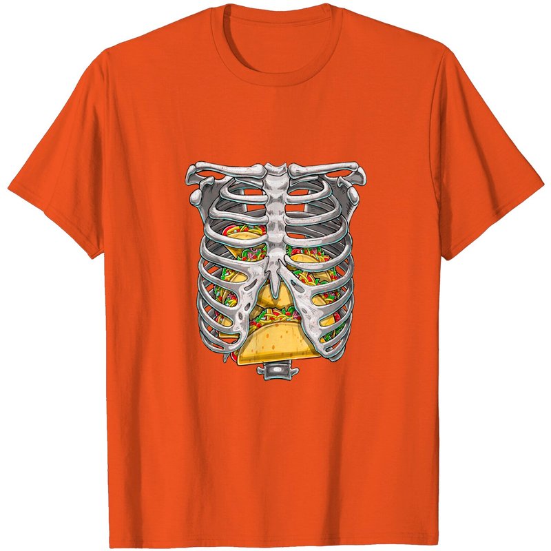T-shirt Costume Taco Squelette Halloween pour Hommes — T-shirts pour hommes