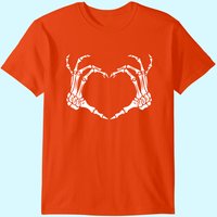 T-shirt Costume Main de Squelette avec Cœur pour Hommes