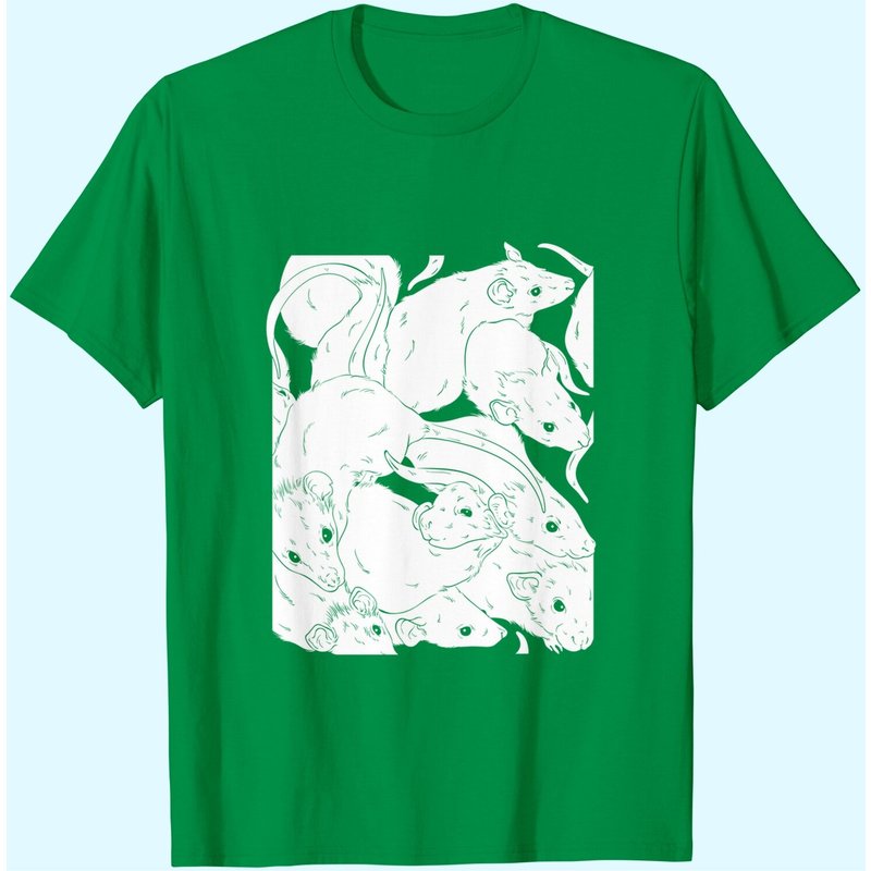 T-Shirt Creepy Rat King pour hommes