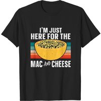 T-shirt Je suis juste ici pour le macaroni au fromage pour hommes — T-shirts pour hommes