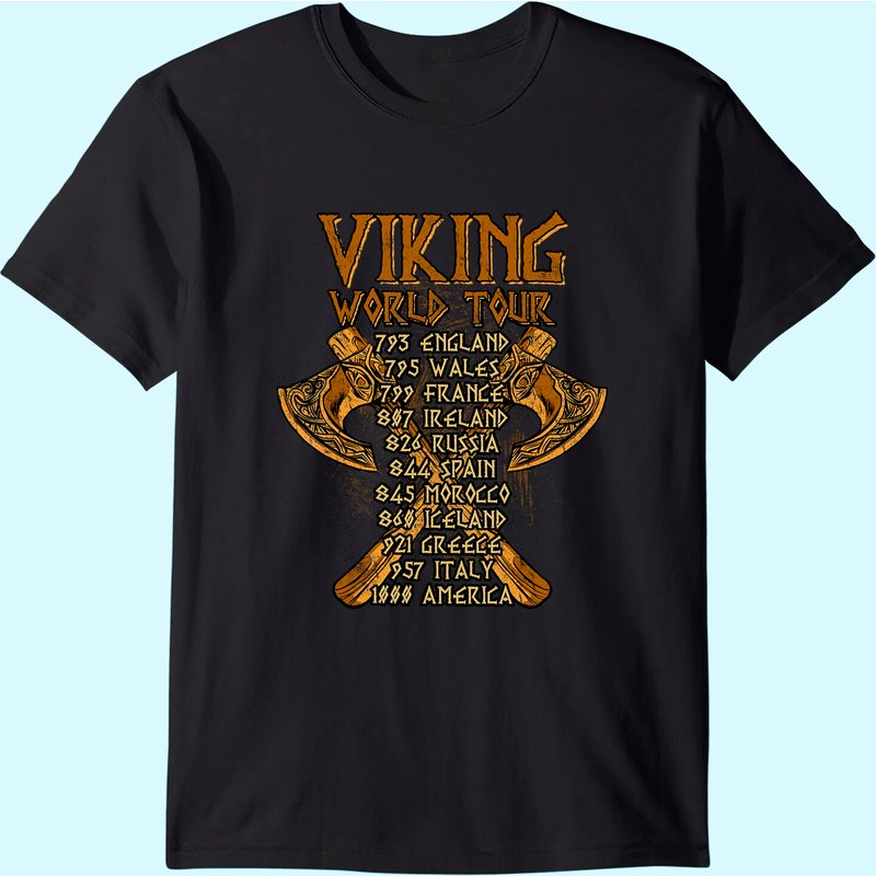 T-Shirt Viking World Tour pour hommes — T-shirts pour hommes