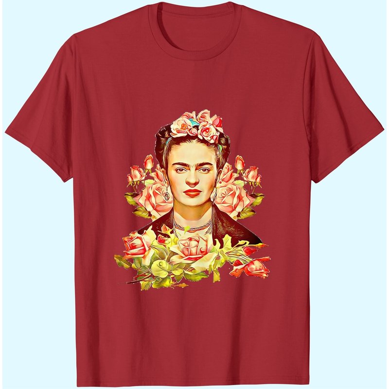 Fridas Funny Kahlos T-Shirt for Men in Black