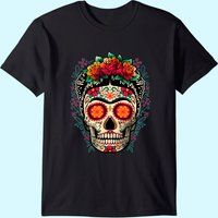 T-shirt Fridas Funny Kahlos pour hommes en noir — T-shirts pour hommes