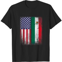 Mexican American Flag T-Shirt for Men