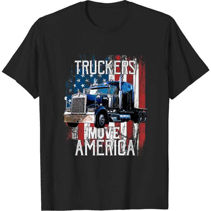 T-Shirt Conducteur Drapeau Américain pour Hommes — T-shirts pour hommes