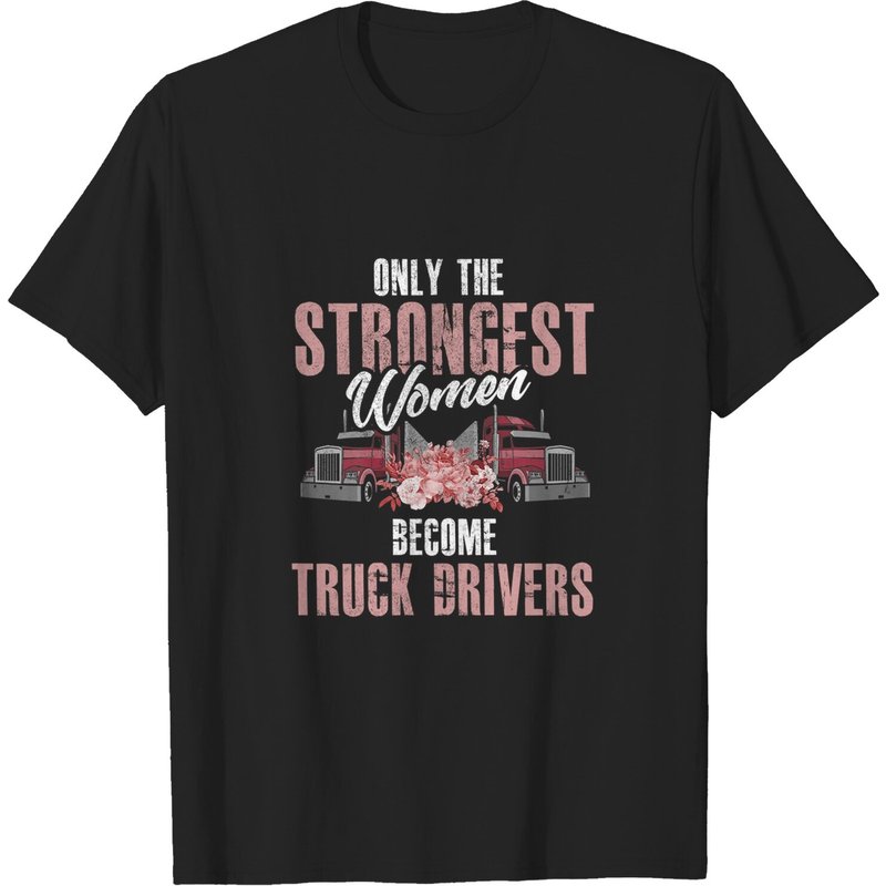 T-Shirt pour Hommes Conducteur de Camion en Noir — T-shirts pour hommes