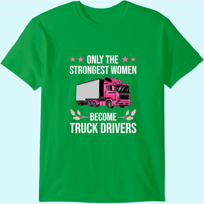 T-shirt pour hommes avec design de conductrice de camion — T-shirts pour hommes