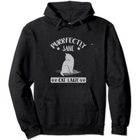 Sweat à capuche Purrfectly Sane Cat Lady pour unisexe