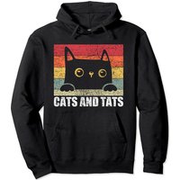 Haut à capuchon Cats & Tats avec phrases drôles pour amoureux des animaux