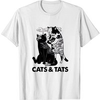 T-shirt amusant pour propriétaires de chats avec tatouages — T-shirts pour hommes