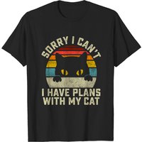 Désolé, je ne peux pas, j'ai des plans avec mon chat T-shirt pour hommes — T-shirts pour hommes