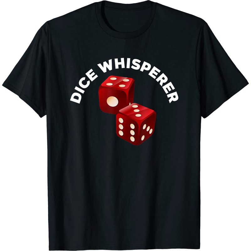 T-Shirt Dice Whisperer Craps Game Joueur de Casino pour Hommes — T-shirts pour hommes