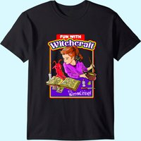 T-shirt Witchcraft Necronomicon pour hommes en noir