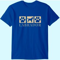T-Shirt pour Hommes Silhouette de Labrador Retriever Black Lab Mom Dad — T-shirts pour hommes