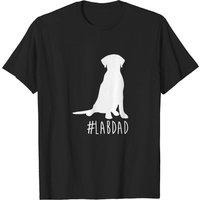T-Shirt Hashtag Lab Dad pour hommes en noir — T-shirts pour hommes