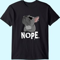 T-shirt Nope Lazy pour Homme - Bulldog Français — T-shirts pour hommes