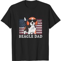 T-Shirt Beagle Dad Drapeau Américain pour Hommes — T-shirts pour hommes
