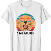 T-Shirt pour Hommes Stay Golden Retriever