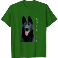 T-Shirt pour hommes avec chien berger allemand noir