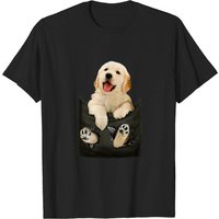 Golden Retriever Pocket Puppy T-Shirt for Men
