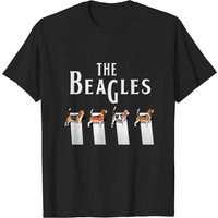 T-Shirt The Beagles pour Hommes en Noir — T-shirts pour hommes