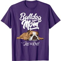 T-shirt Bulldog Mom Life Is Ruff pour hommes — T-shirts pour hommes