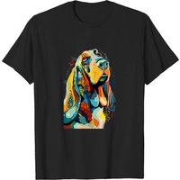 Basset Hound Hand Drawn Dog Lover T-Shirt for Men