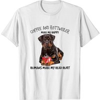 Coffee And Rottweiler T-Shirt for Men