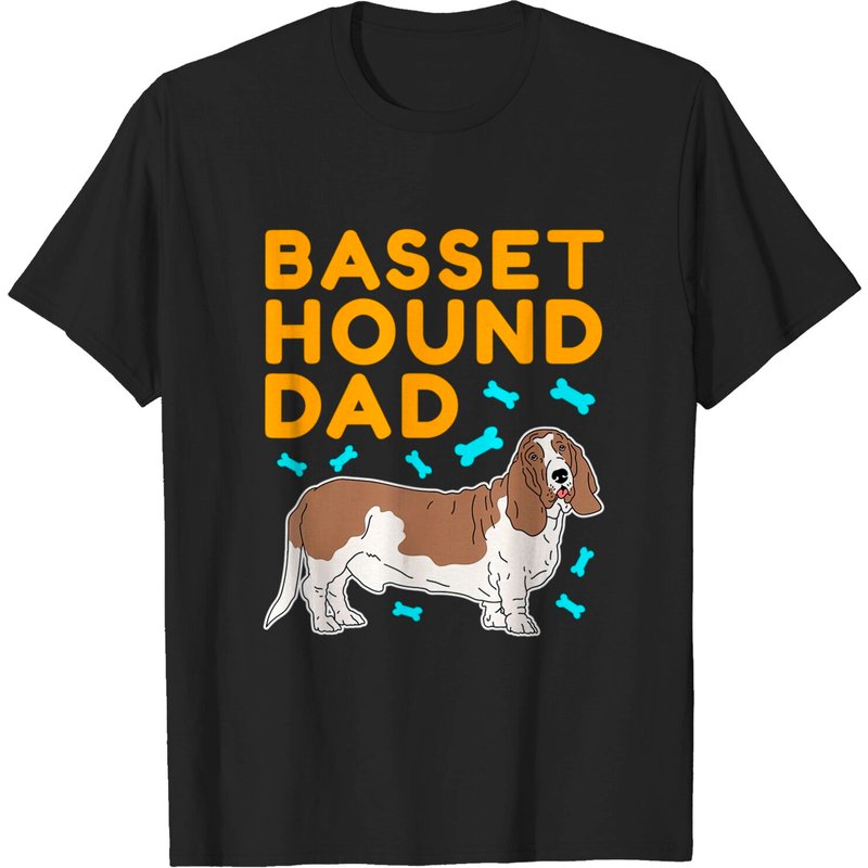 T-Shirt Basset Hound Dad pour hommes — T-shirts pour hommes