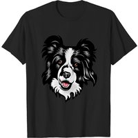 T-shirt Cool Face de Border Collie pour hommes — T-shirts pour hommes