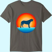 T-shirt Vintage 60s 70s Sunset English Mastiff pour Hommes — T-shirts pour hommes