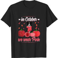 En octobre, nous portons du rose T-shirt Border Collie pour hommes — T-shirts pour hommes