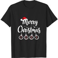 T-shirt Joyeux Noël pour hommes en noir — T-shirts pour hommes