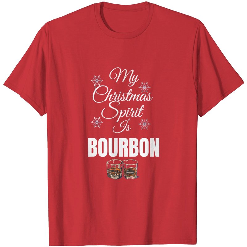 My Christmas Spirit Is Bourbon T-Shirt for Men