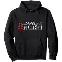 Hoodie Pullover Joyeux Noël à Carreaux Buffalo — Sweats à capuche pour hommes