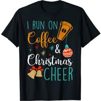 T-shirt pour hommes I Run On Coffee And Christmas Cheer — T-shirts pour hommes