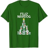 Feliz Navidog Christmas Dog T-Shirt for Men