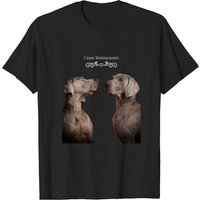 T-Shirt pour Hommes Weimaraner en Noir — T-shirts pour hommes