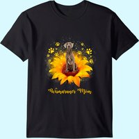 T-shirt Weimaraner Mom Tournesol Patte de Chien pour Hommes — T-shirts pour hommes
