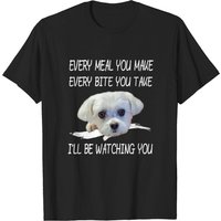 T-Shirt Citation Chien Maltais Regardant Propriétaire pour Hommes — T-shirts pour hommes