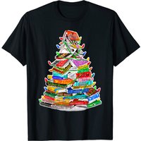 T-shirt décoratif de Noël avec ornement de livre de bibliothèque — T-shirts pour hommes